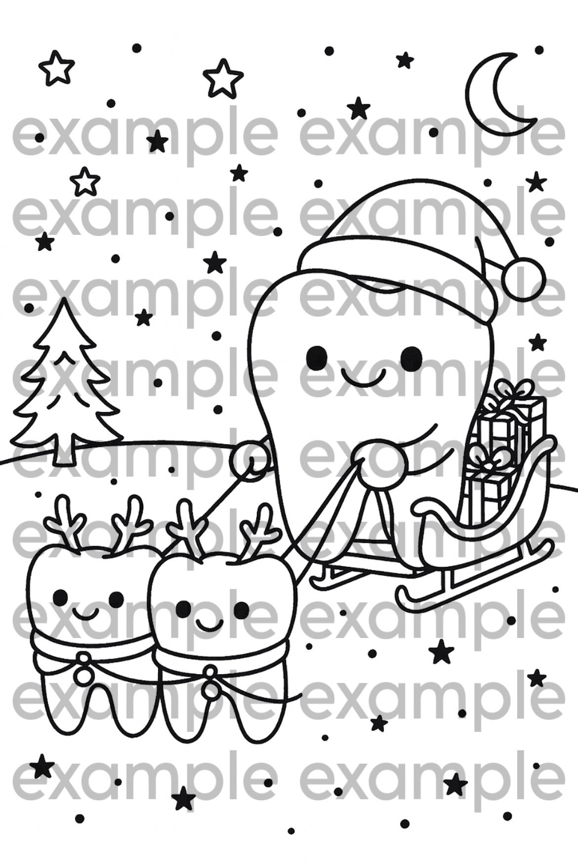 Very Merry Brushmas Coloring Pages product image (4)