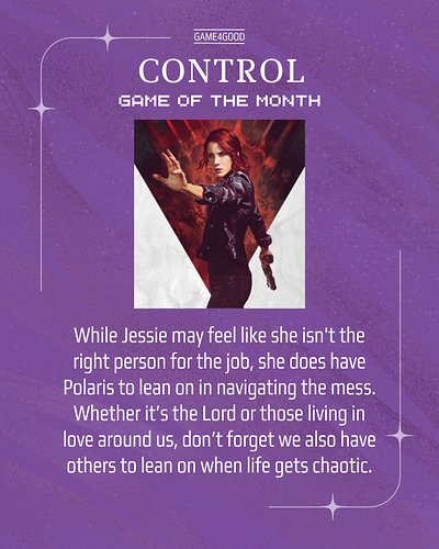 Even when everything feels out of control, you are not asked to navigate the chaos alone.

*Control* is a reminder that being...