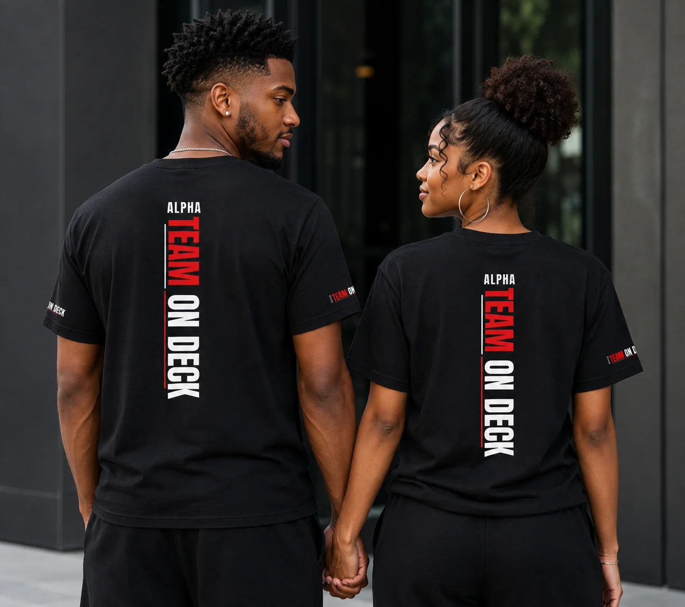 Black Alpha Bold Graphic Tee product image (9)