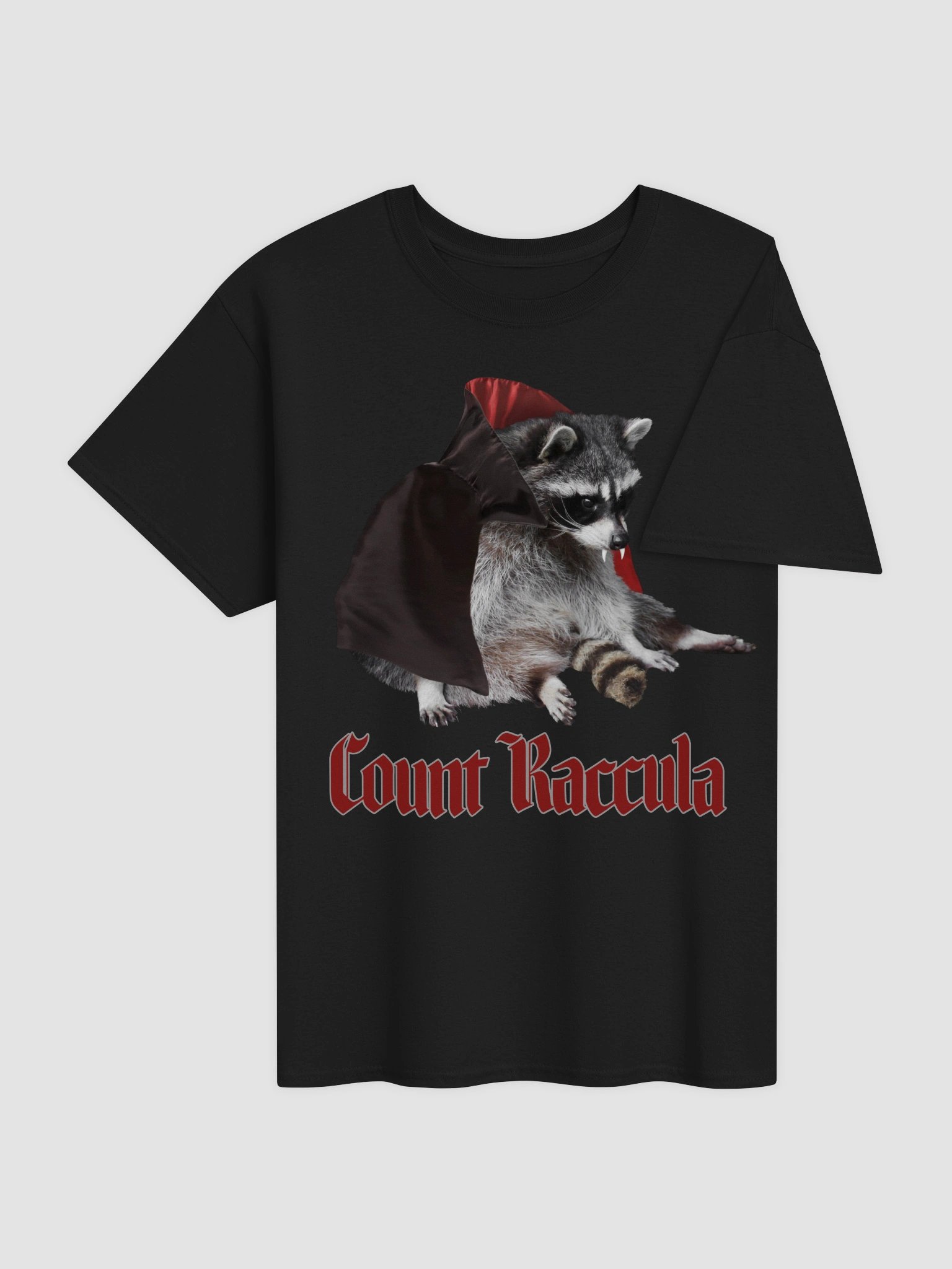 Count Raccula - Halloween vampire raccoon t-shirt product image (4)