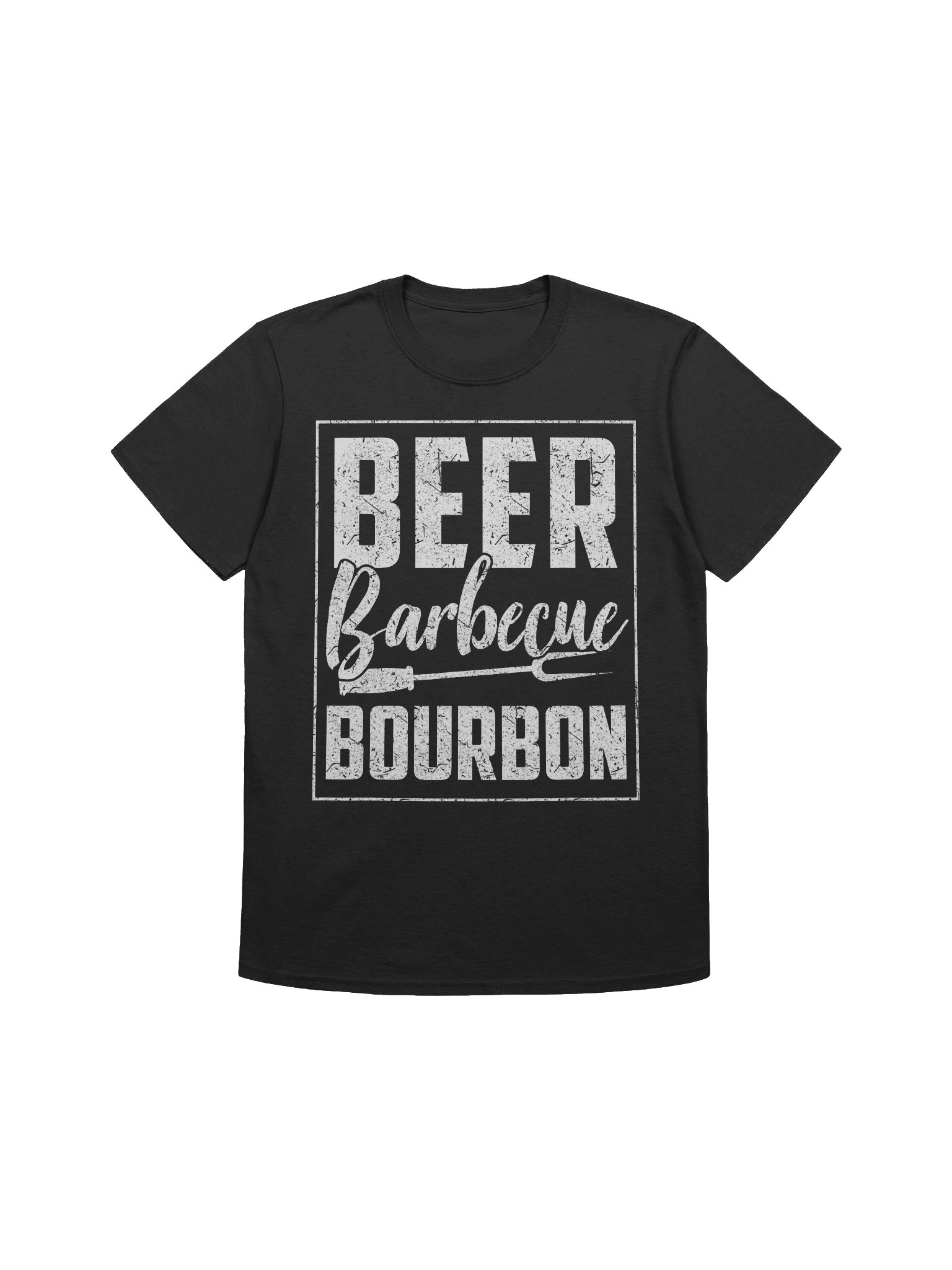 Beer. Barbecue. Bourbon. – Gildan Softstyle Unisex T-Shirt product image (1)