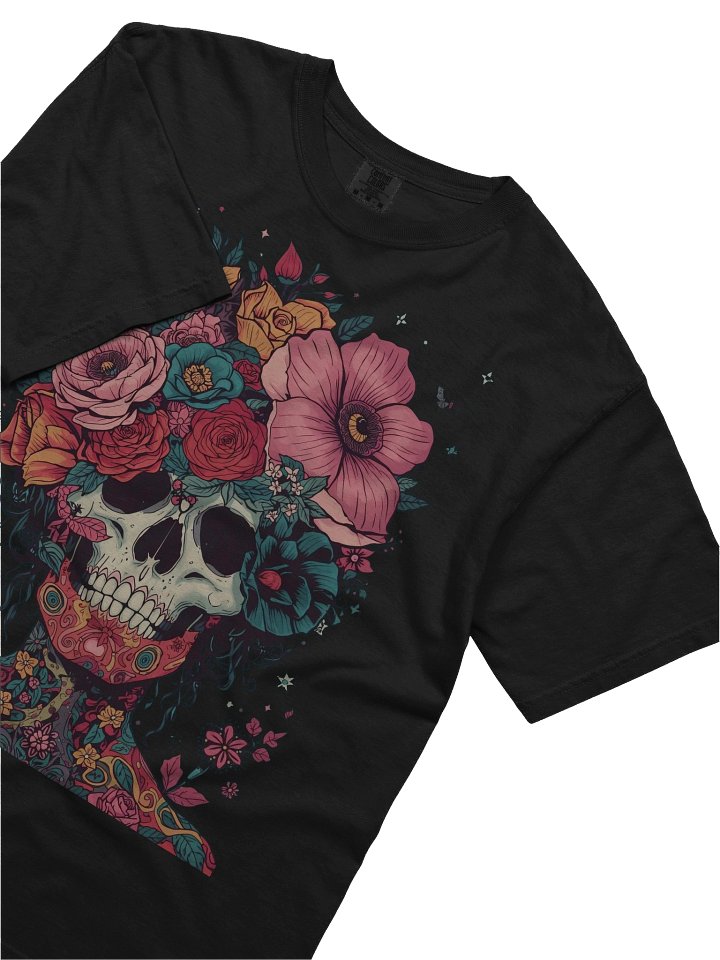 Blooming Skull Crown Heavyweight Tee product image (2)