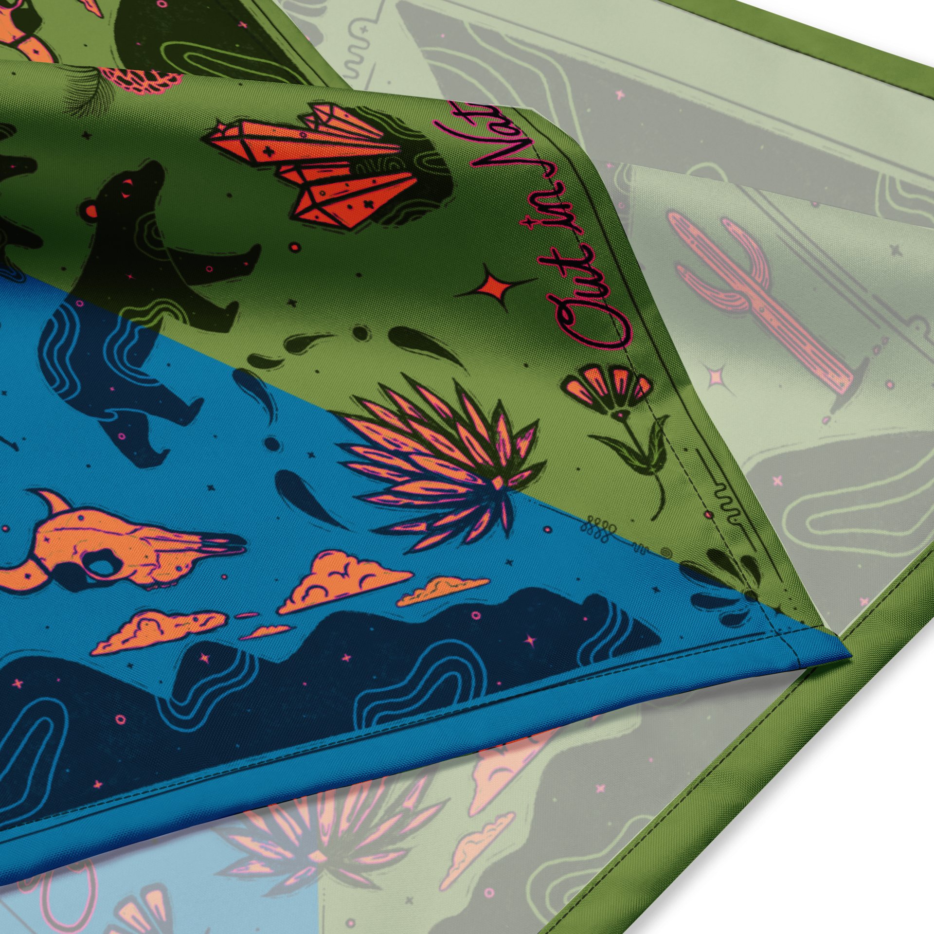 Out in Nature Bandana V2 — Symmetrical Desert Print product image (3)