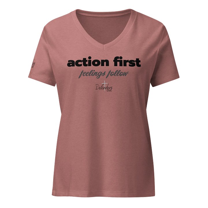 Action First Bright Feather Flow Women's V-Neck T-Shirt product image (1)