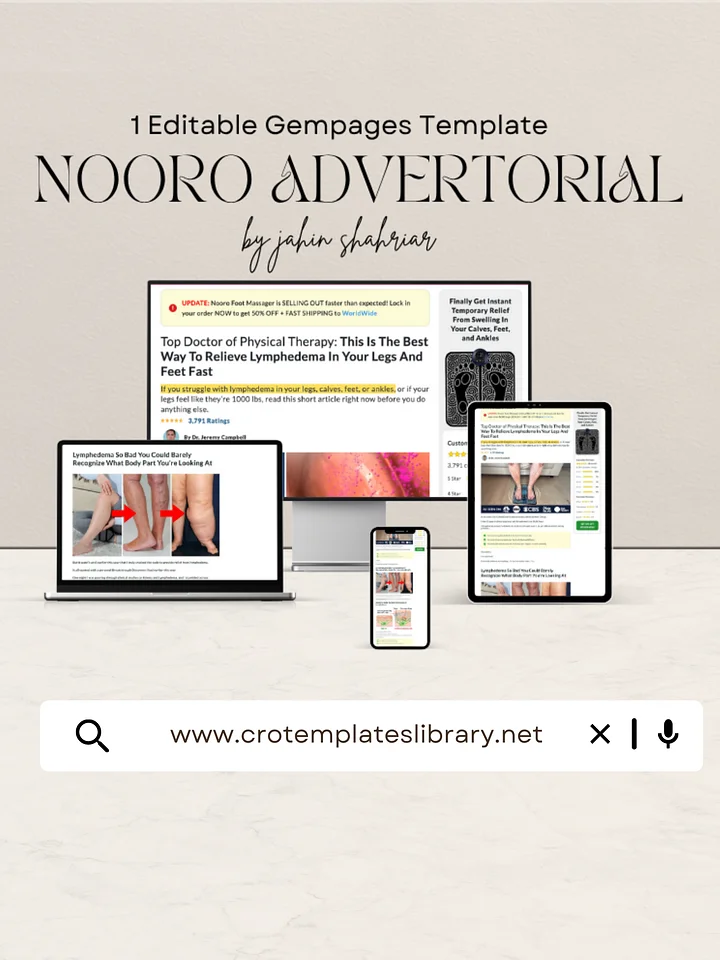 Nooro Gempages Advertorial Template product image (1)