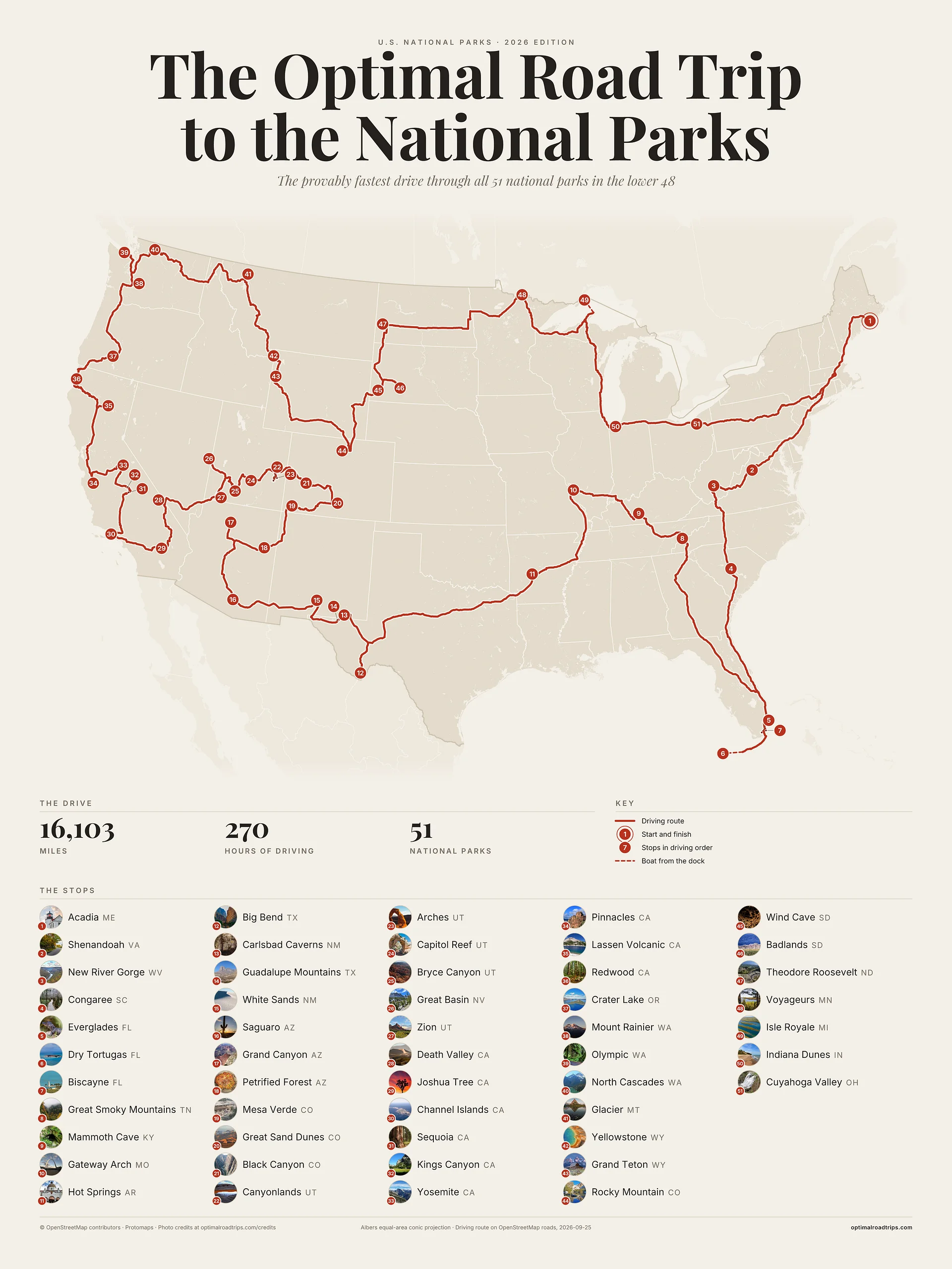 U.S. National Parks 2026, Paper, 18 x 24 in, matte poster product image (1)