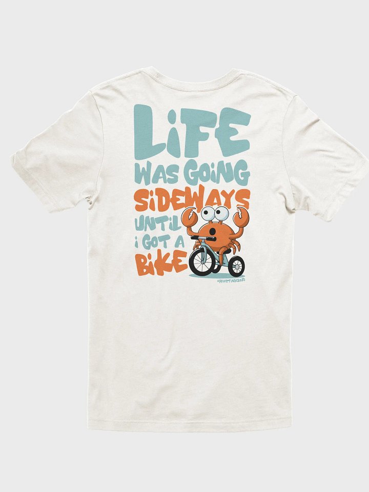 Funny Crab Cycling T-Shirt – Life Was Going Sideways Until I Got a Bike, Cute Punny Ocean Bike Tee product image (14)