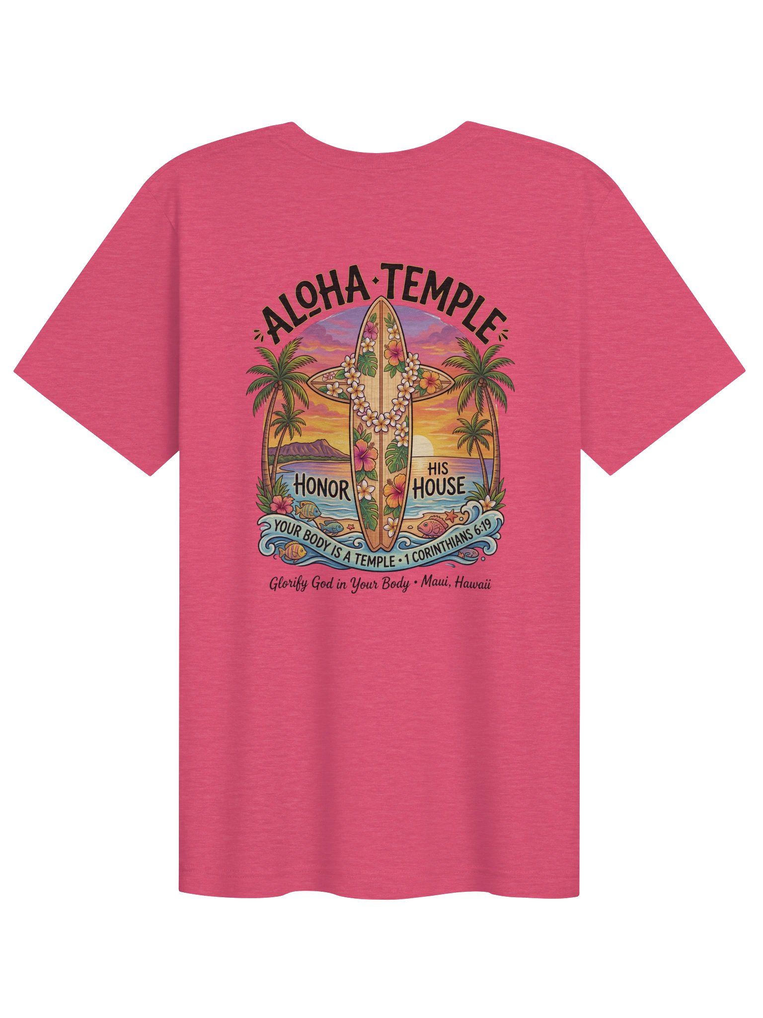 His House Unisex "Aloha Temple" T-Shirt product image (1)