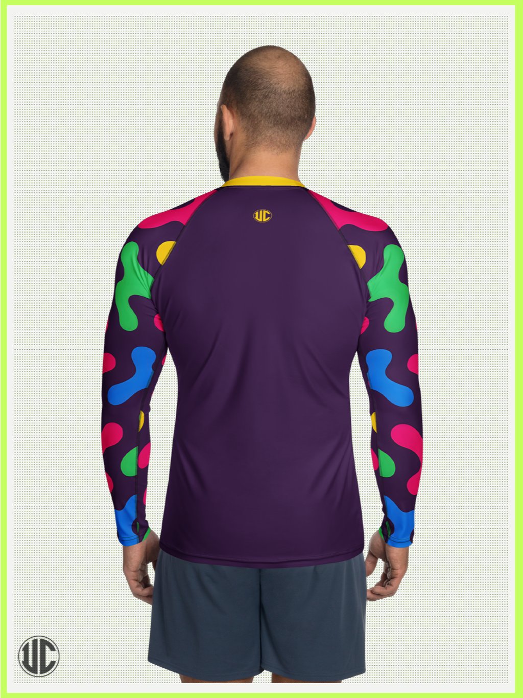 Nova’s Acid Pop – Men’s Rash Guard product image (2)