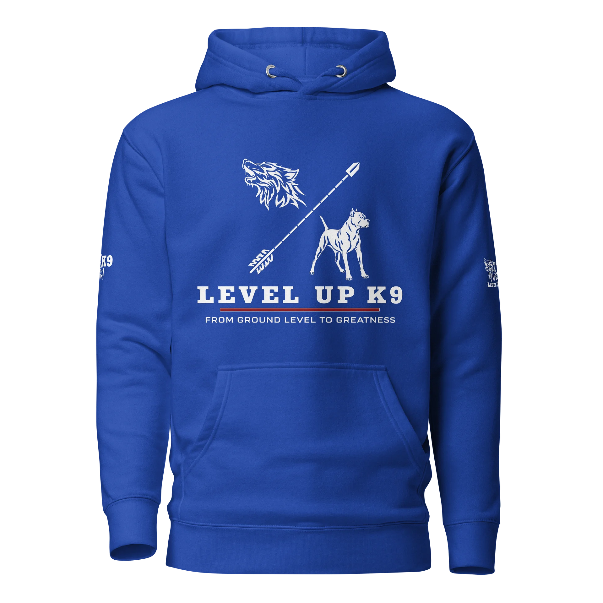 Level-UP K9 Standard Hoodie ( royal blue) product image (1)