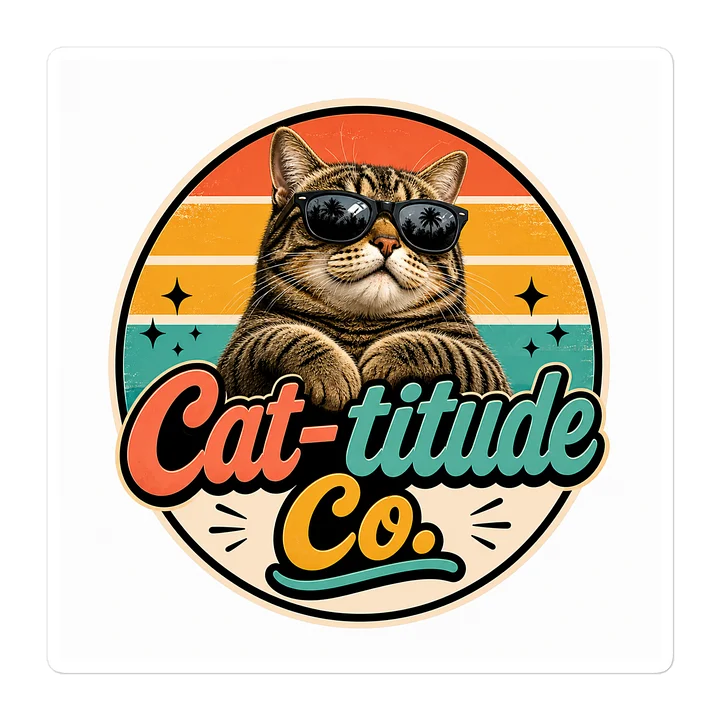 Cat-titude Co. Sticker product image (1)