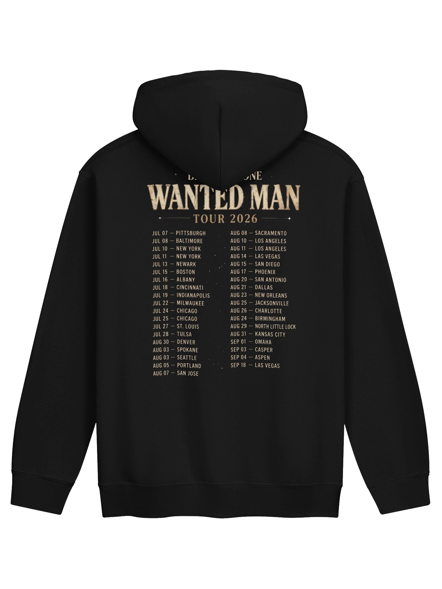 Benson Boone Wanted Man Tour 2026 Hoodie product image (19)