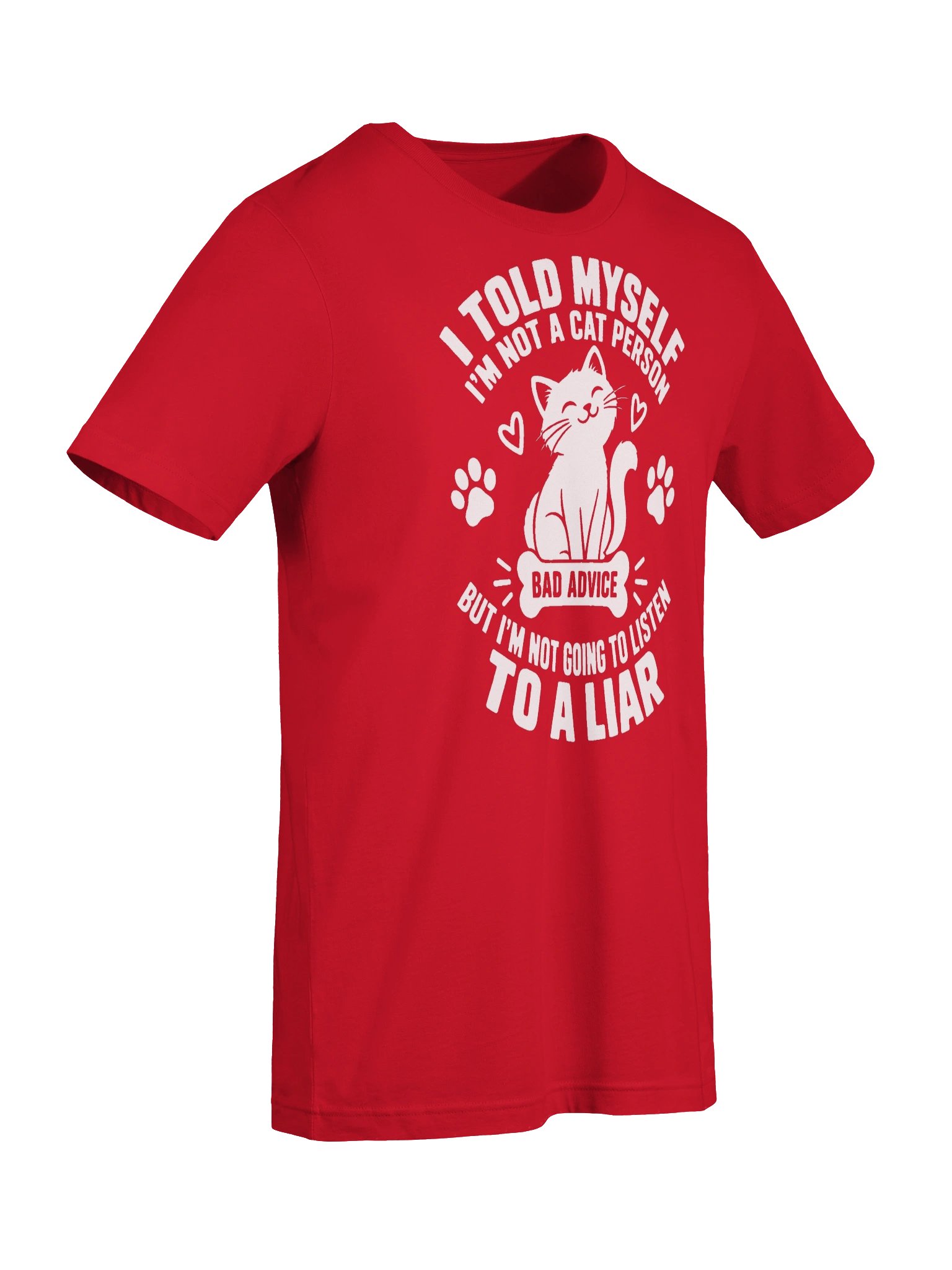 Dog / Cat Mom Logic – I Told Myself Not To Get Another Cat Funny T-Shirt (White Ink) product image (4)
