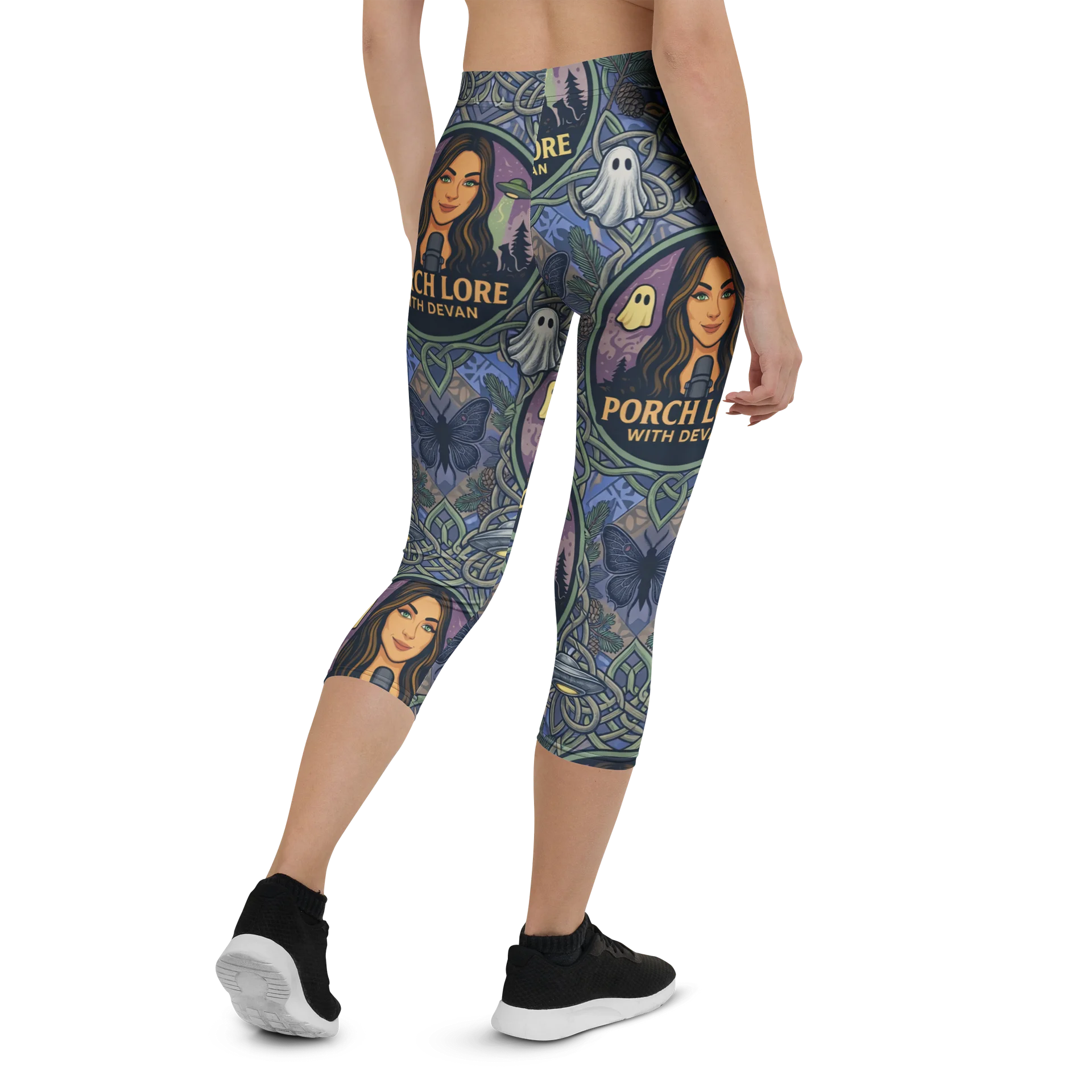 PORCH LORE DEVAN PERIWINKLE MOTH LEGGINGS product image (2)