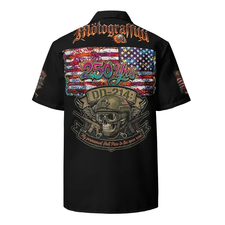 MötoGraffitti DD 214 Club Shirt (the 250 yr USA Anniversary vers) product image (2)