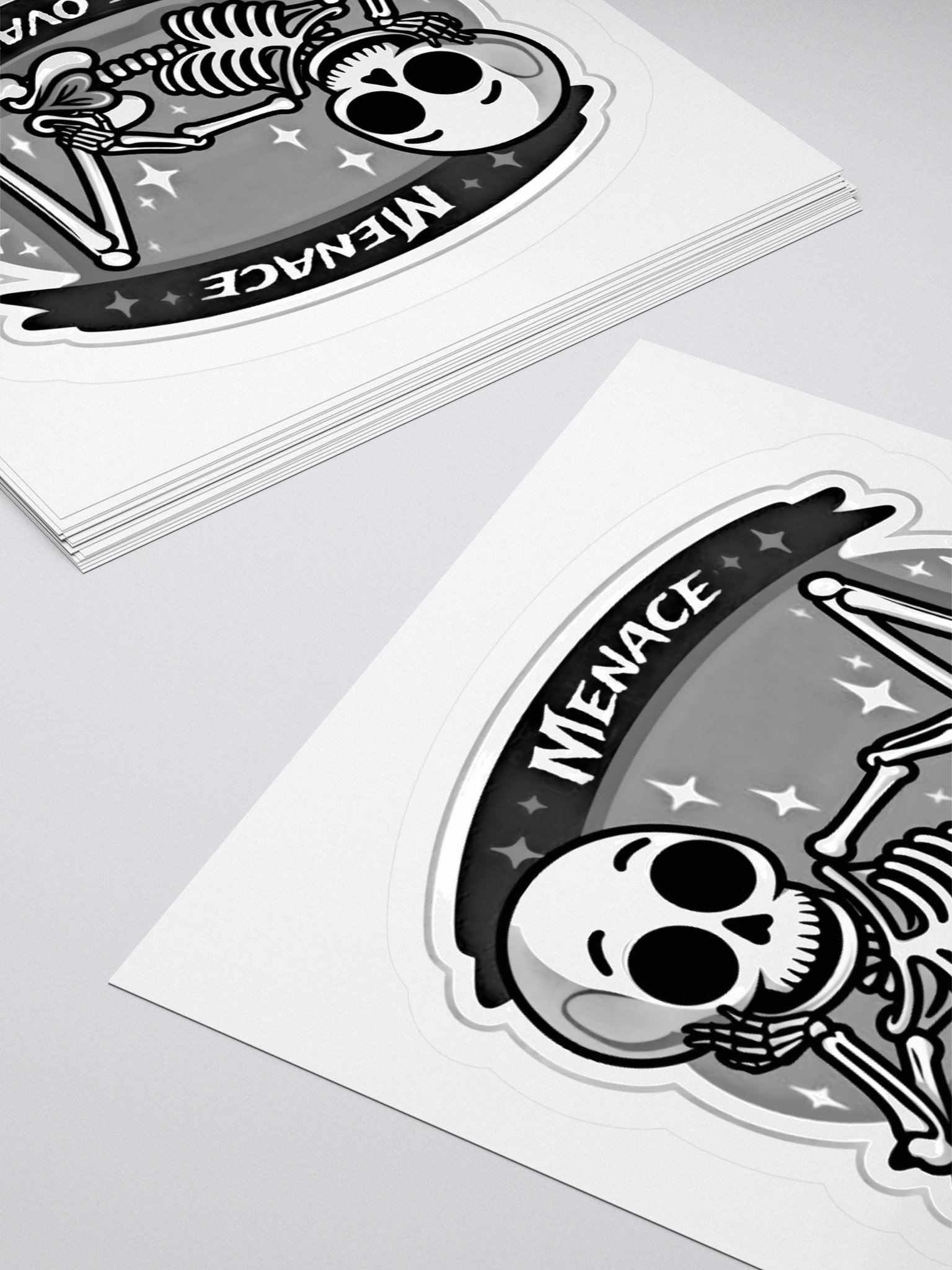 Zticker Menace Skeleton B&W. product image (10)