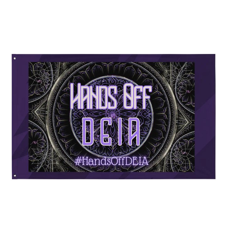 Hands Off DEIA, HOD, Protest Flag product image (1)