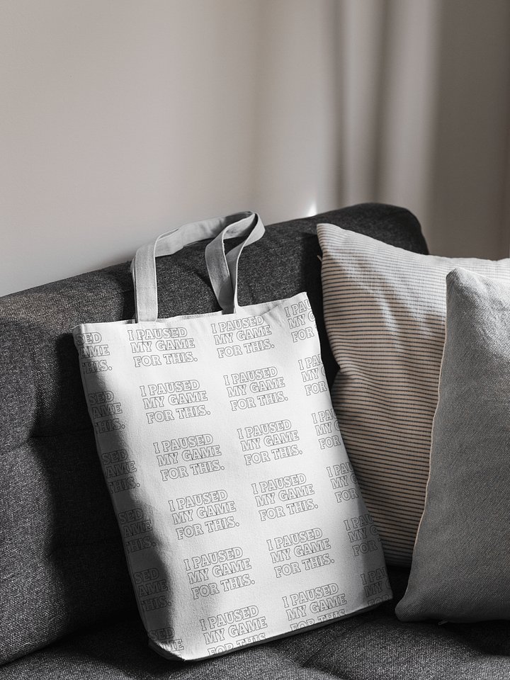I Paused My Game For This Tote | All-Over Print Gamer Bag product image (1)