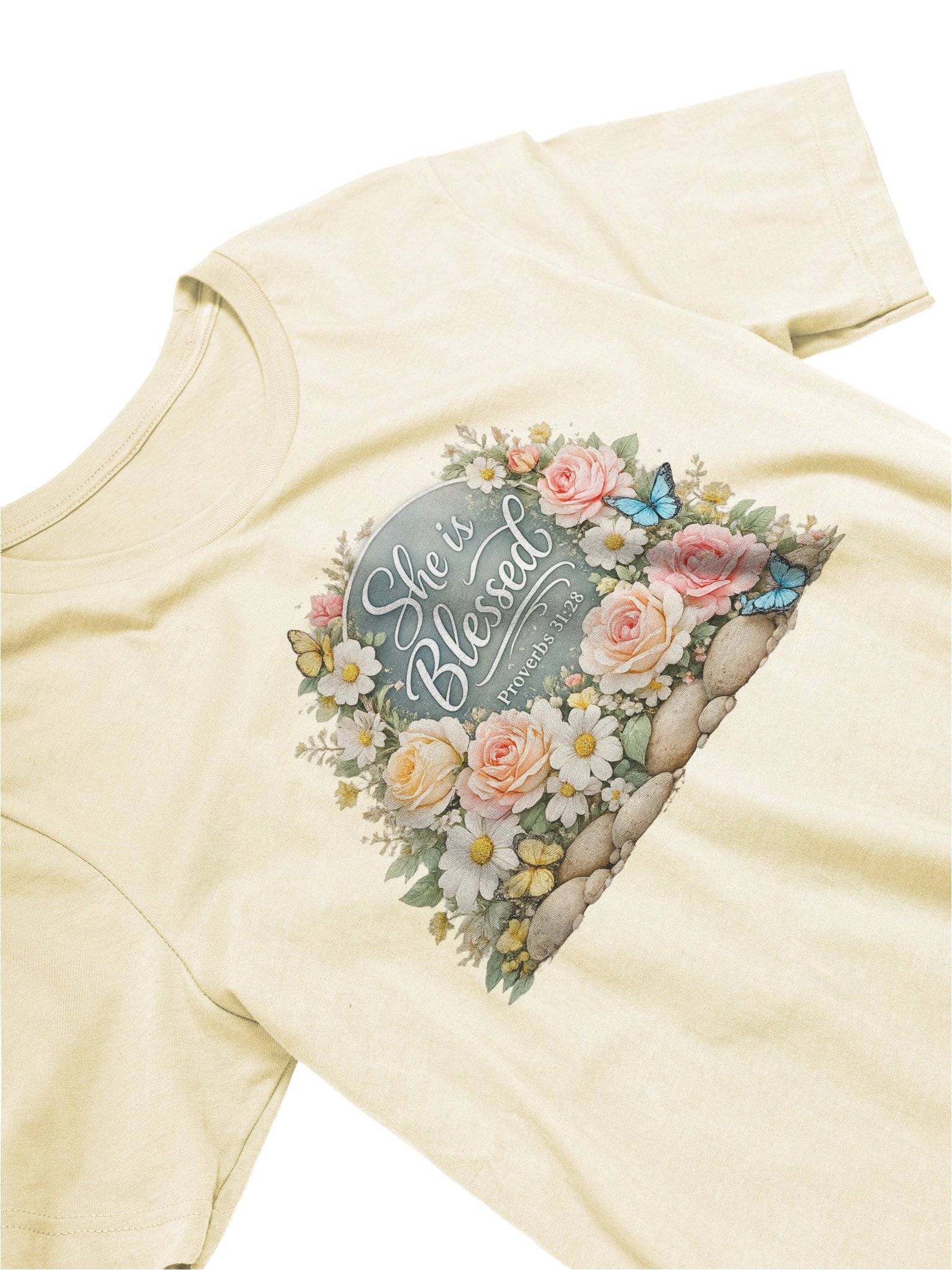 Blessed Floral Proverbs Tee product image (4)