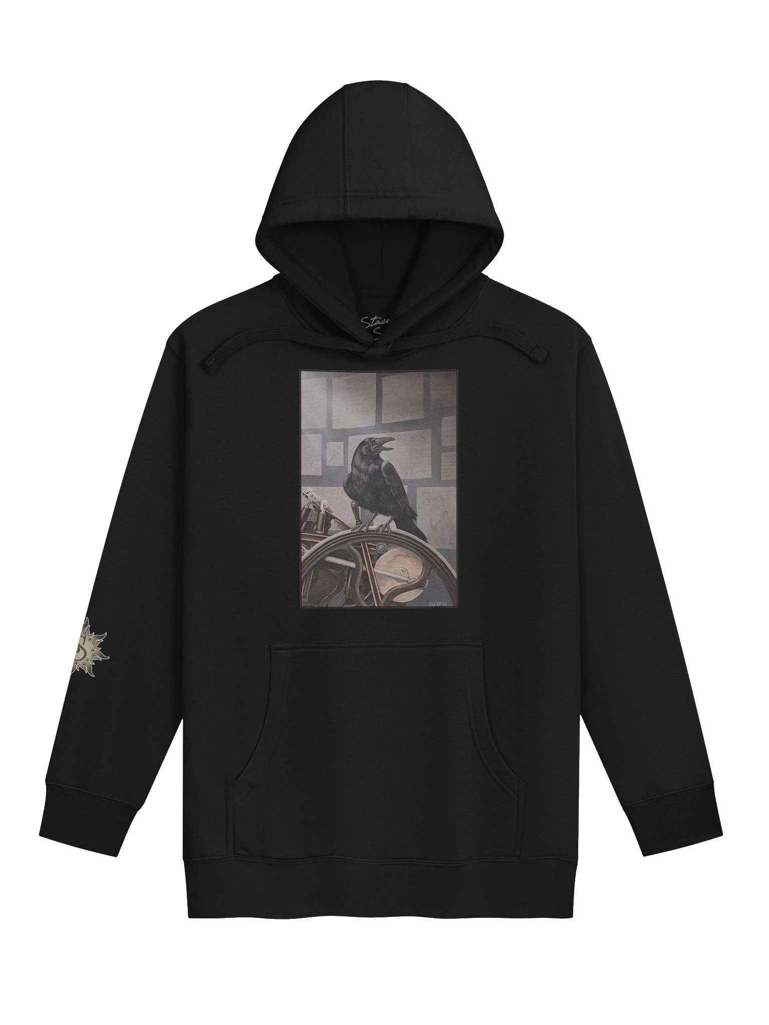 Raven's Letterpress - SharpTattoos @Strega Rose Unisex Hoodie product image (1)