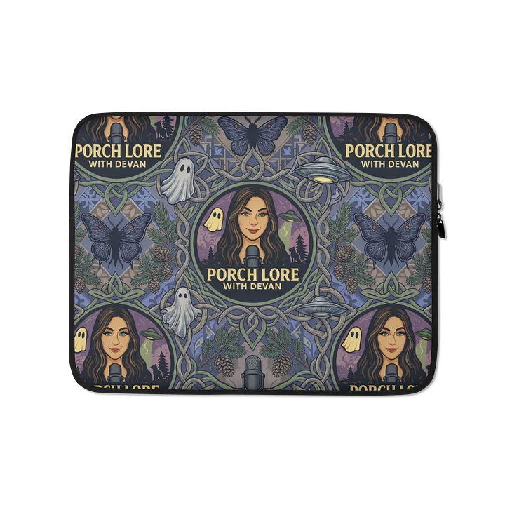 PORCH LORE DEVAN PERIWINKLE MOTH LAPTOP SLEEVE product image (1)