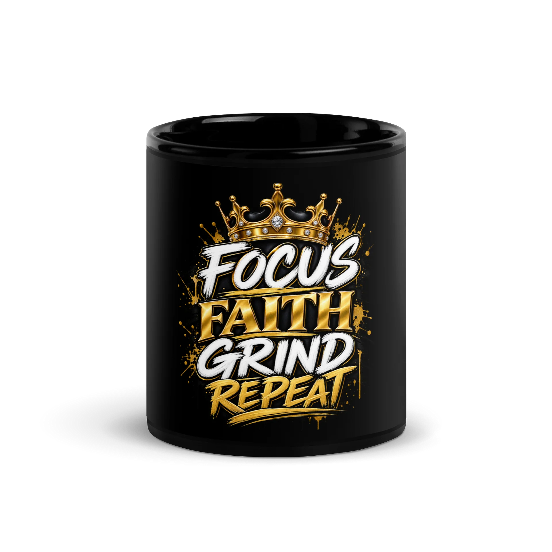 Focus Faith Grind Repeat Crown Mug product image (1)