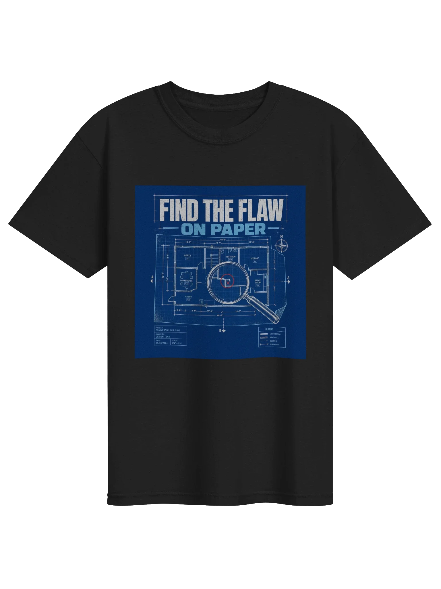 Find The Flaw On Paper Tee