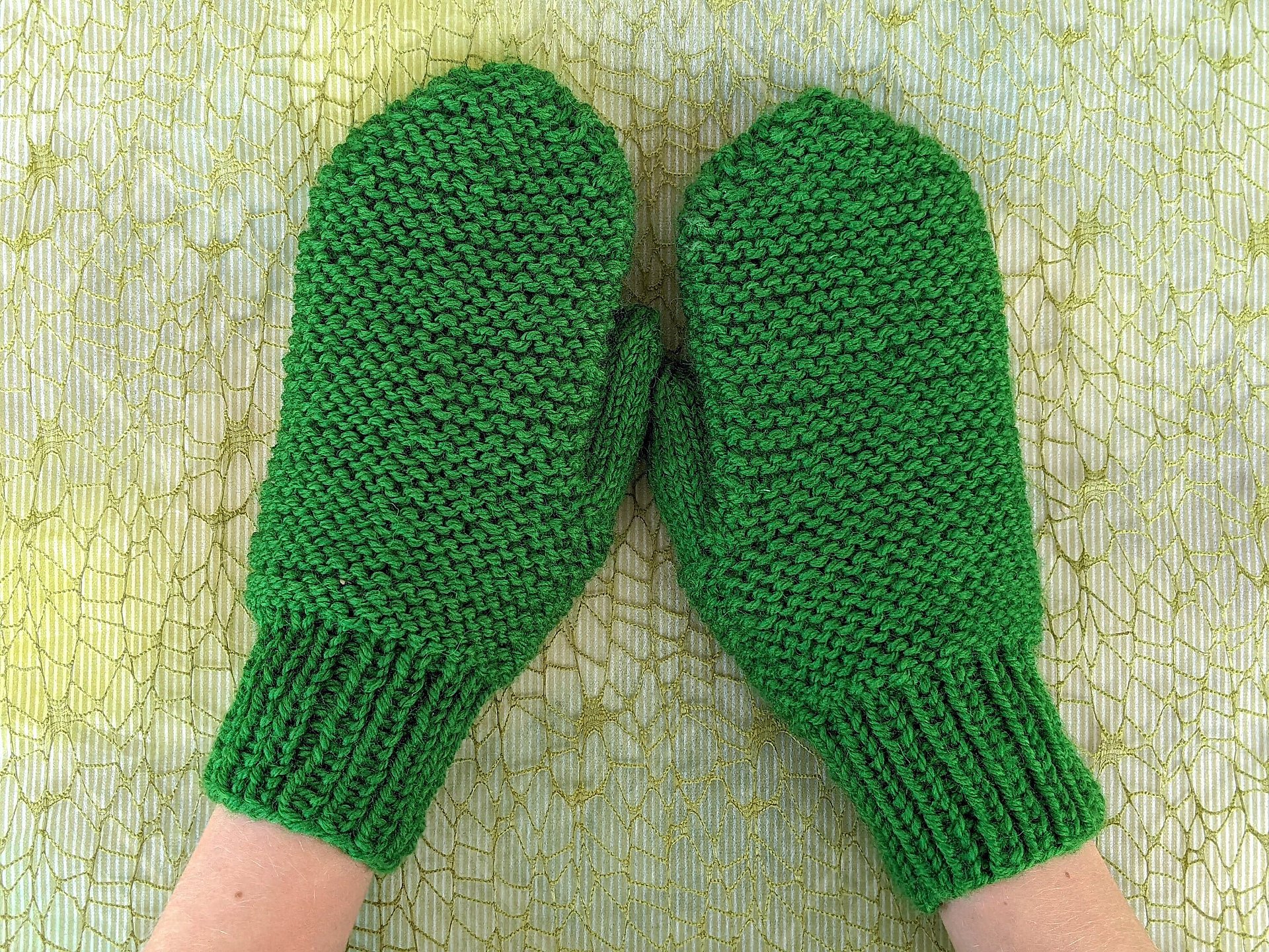 Garter Stitch Knit Mittens Pattern product image (5)