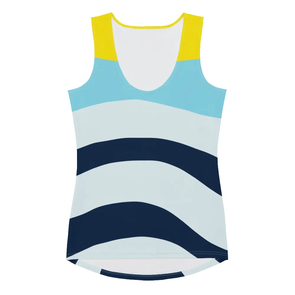 Blue Sunset Waves Women's Tank Top product image (9)