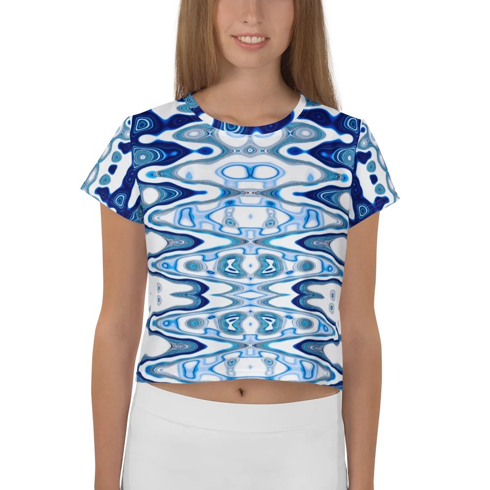 Blue Vortex Crop Tee product image (4)