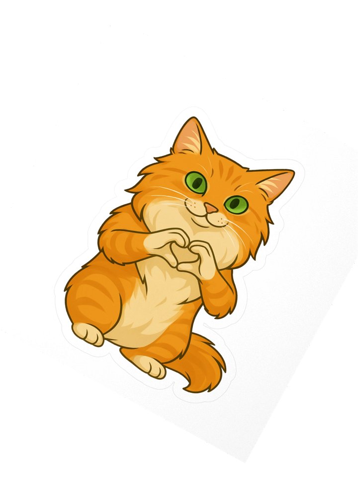 Jose “Señor Poofy Pants” Cat Sticker product image (2)