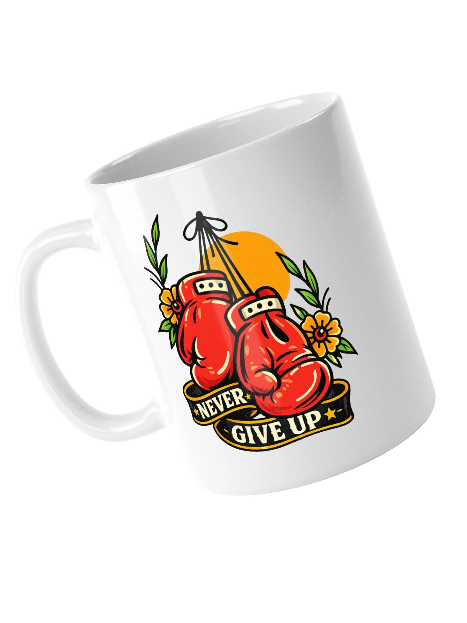 Never Give Up Boxing Mug product image (13)