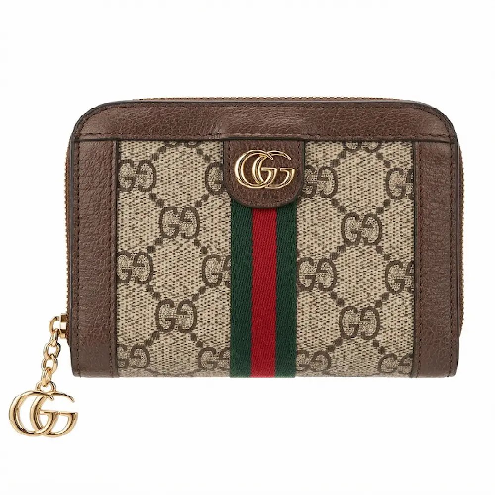 محفظة نسائية ماركة غوتشي هاي كوالتي بتصميم راقٍ وسحاب عملي - 13×10 سم product image (2)