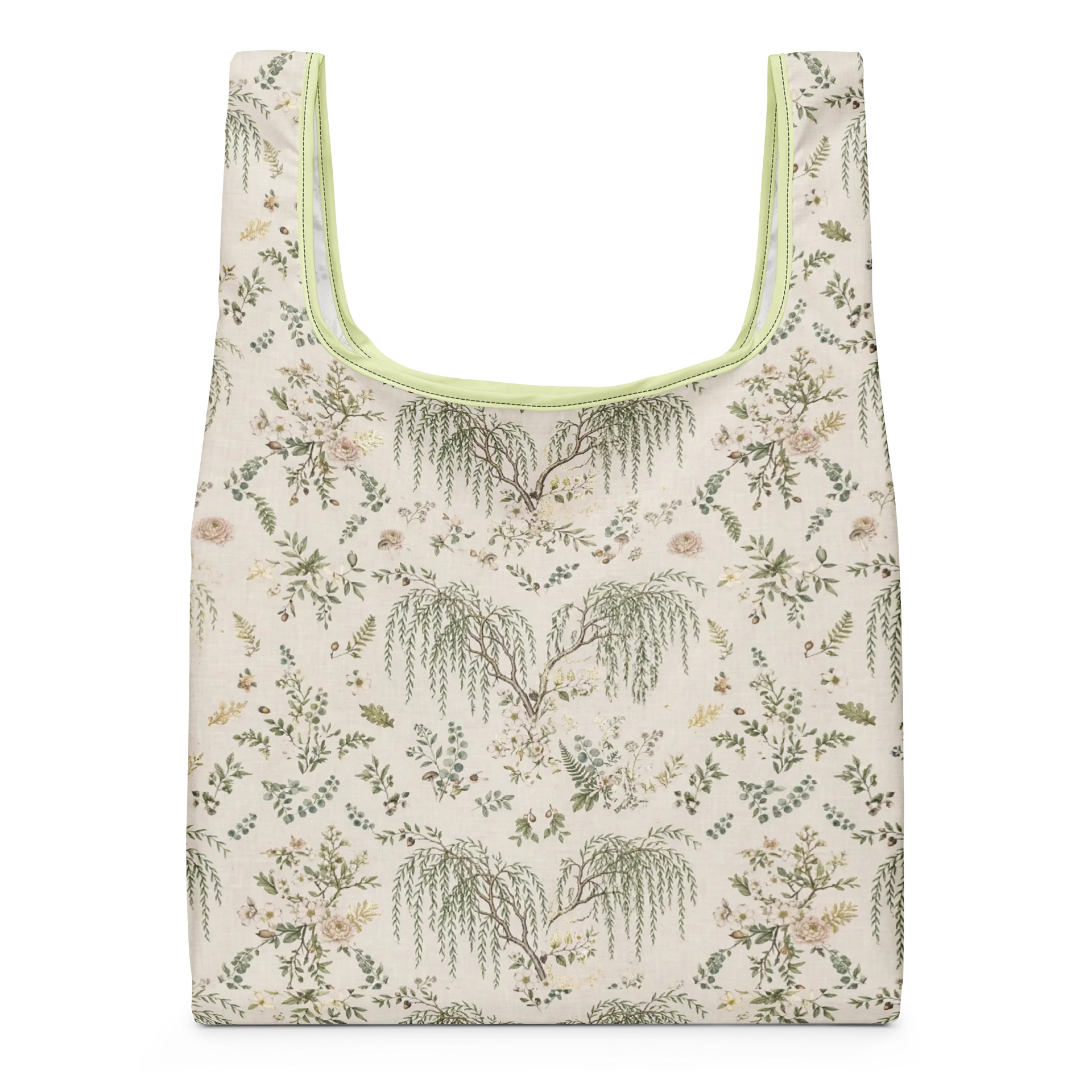 Muted Floral Willow Shopping Bag product image (3)
