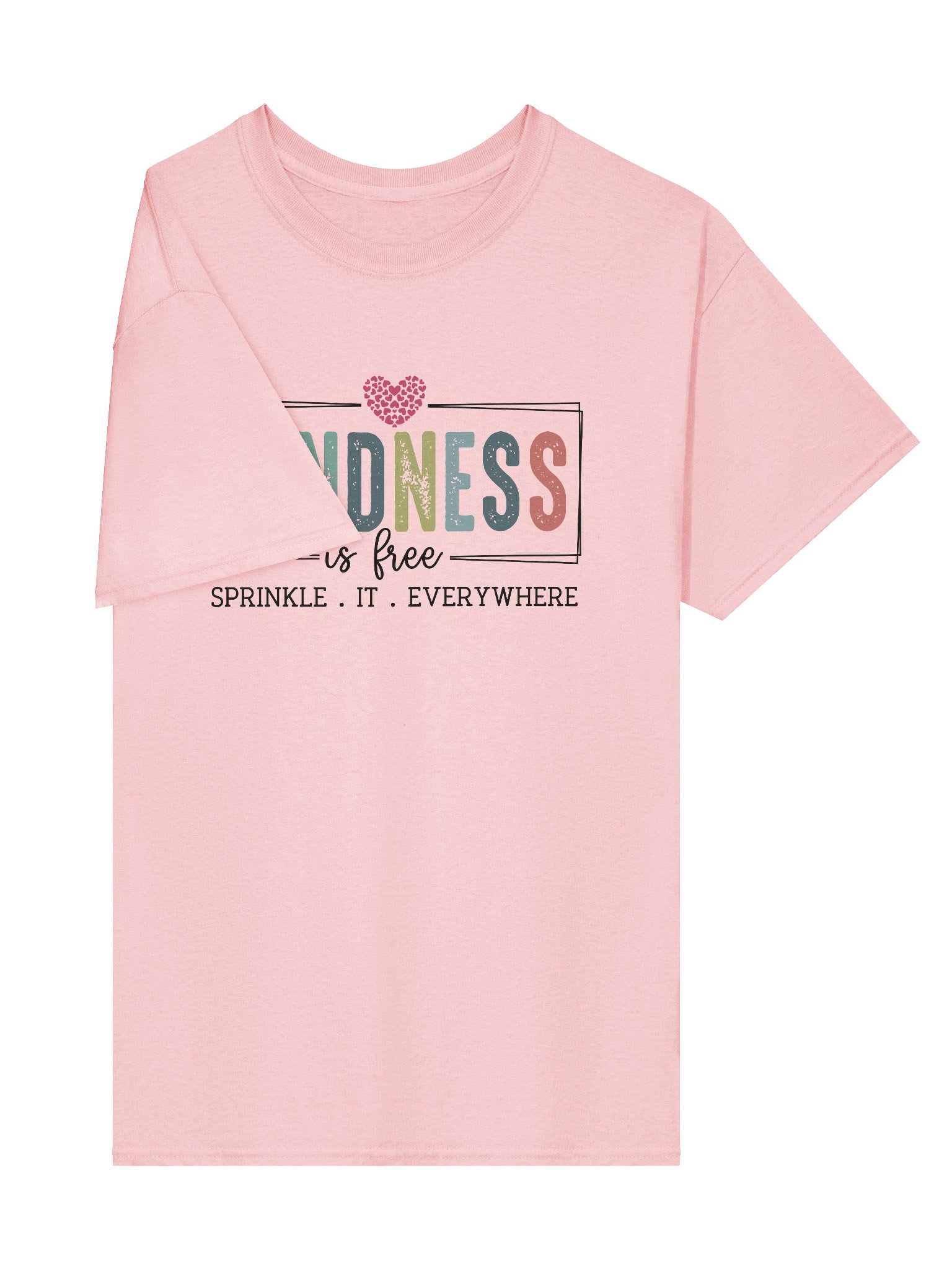 Kindness Is Free T-Shirt – Positive Quote Cotton Tee product image (4)