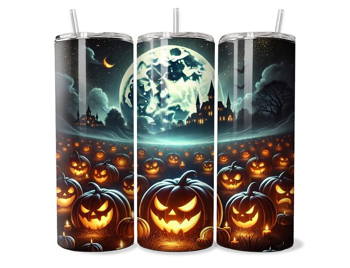 Spooky Pumpkin Patch Tumbler - 20oz Stainless Steel product image (1)