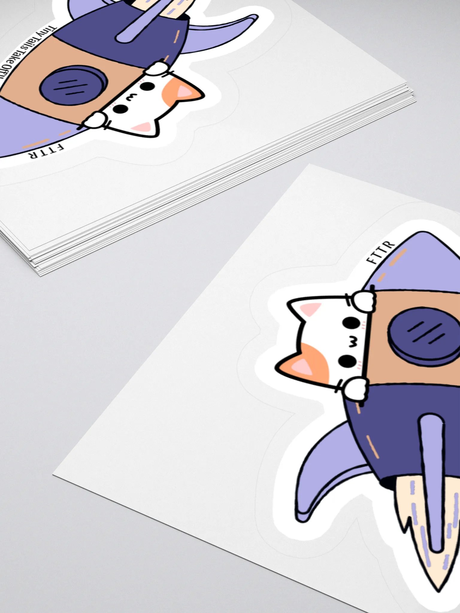 Cat Rocket Sticker product image (4)