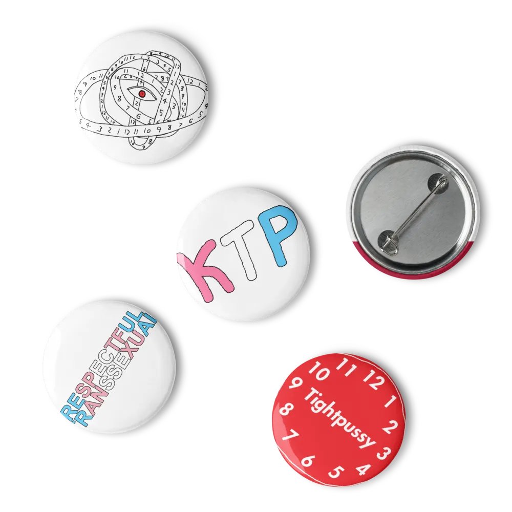 Clock Pin Set of Five product image (5)
