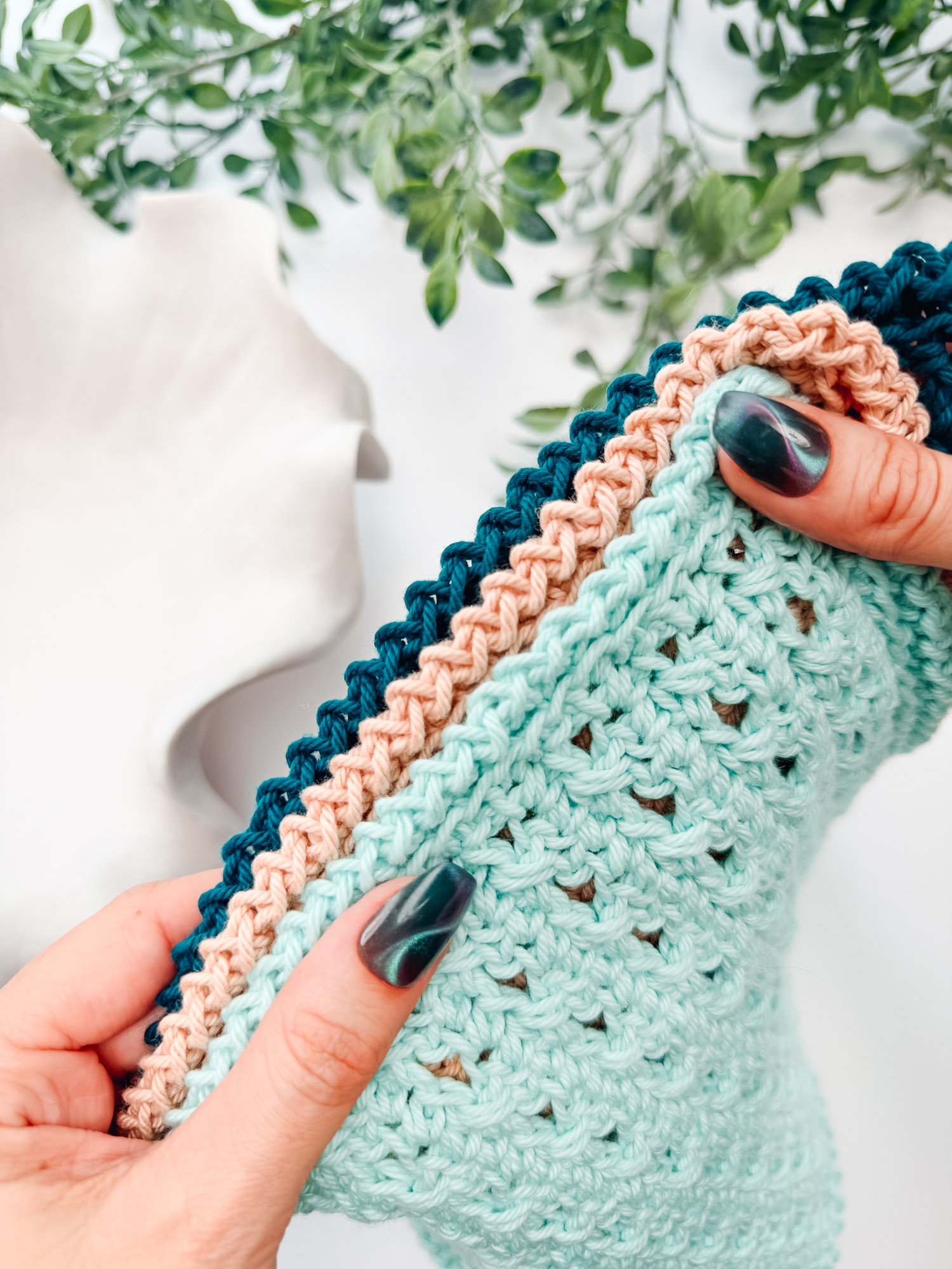 Reed Crossover Stitch Crochet Washcloth Pattern product image (6)