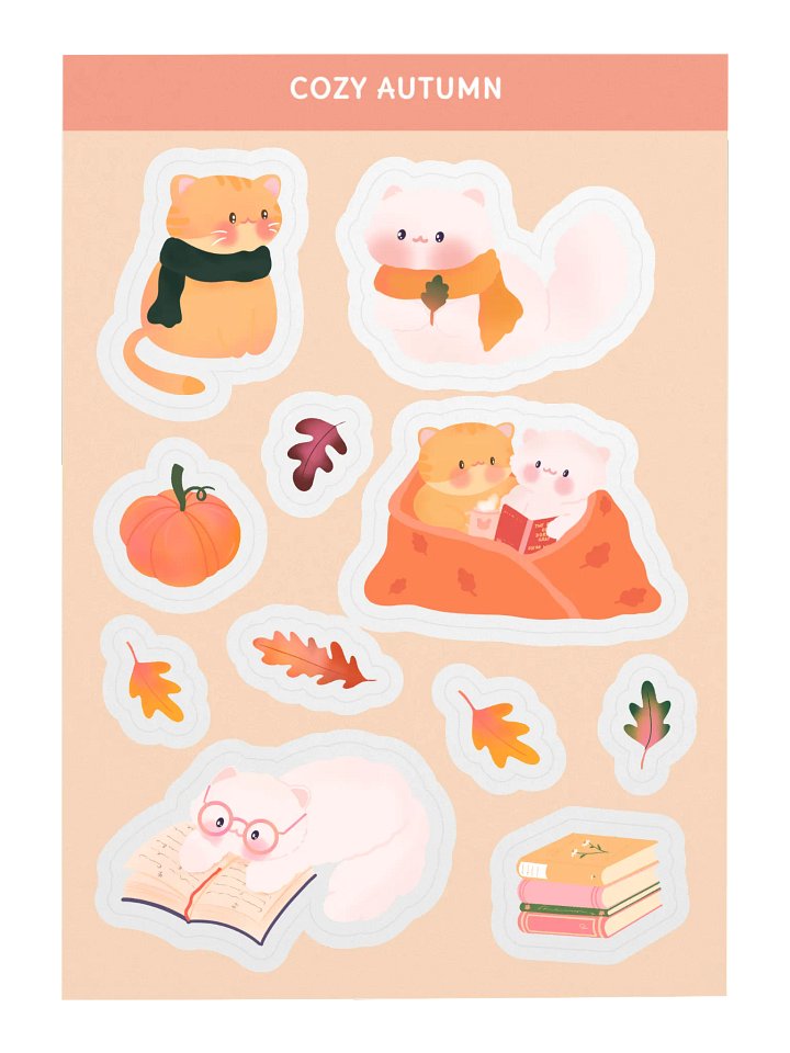 Cozy Autumn Sticker Sheet product image (2)