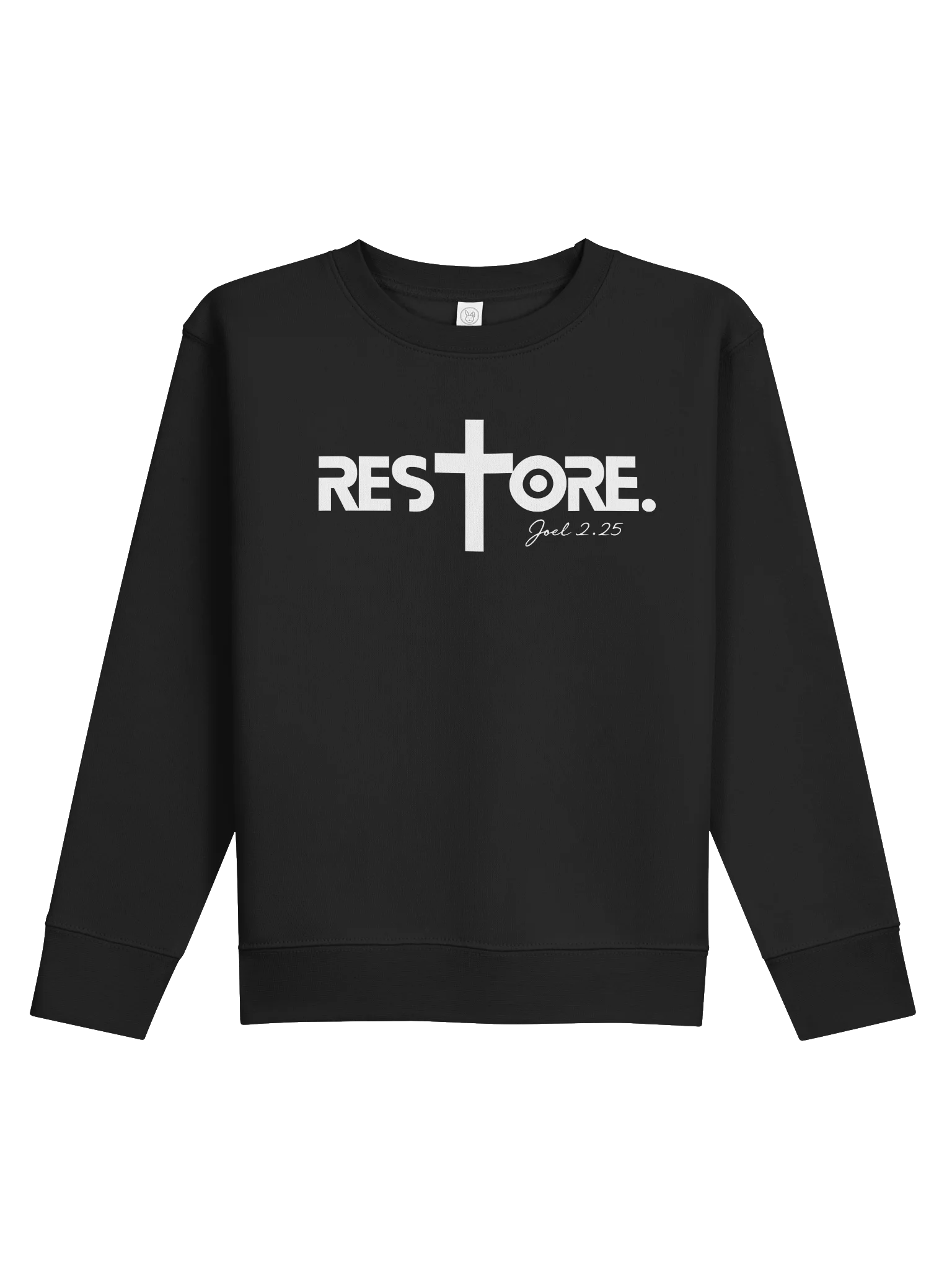 RESTORE™ Kids Cross Sweatshirt | Christian Faith Graphic Sweatshirt| Inspirational Streetwear product image (2)