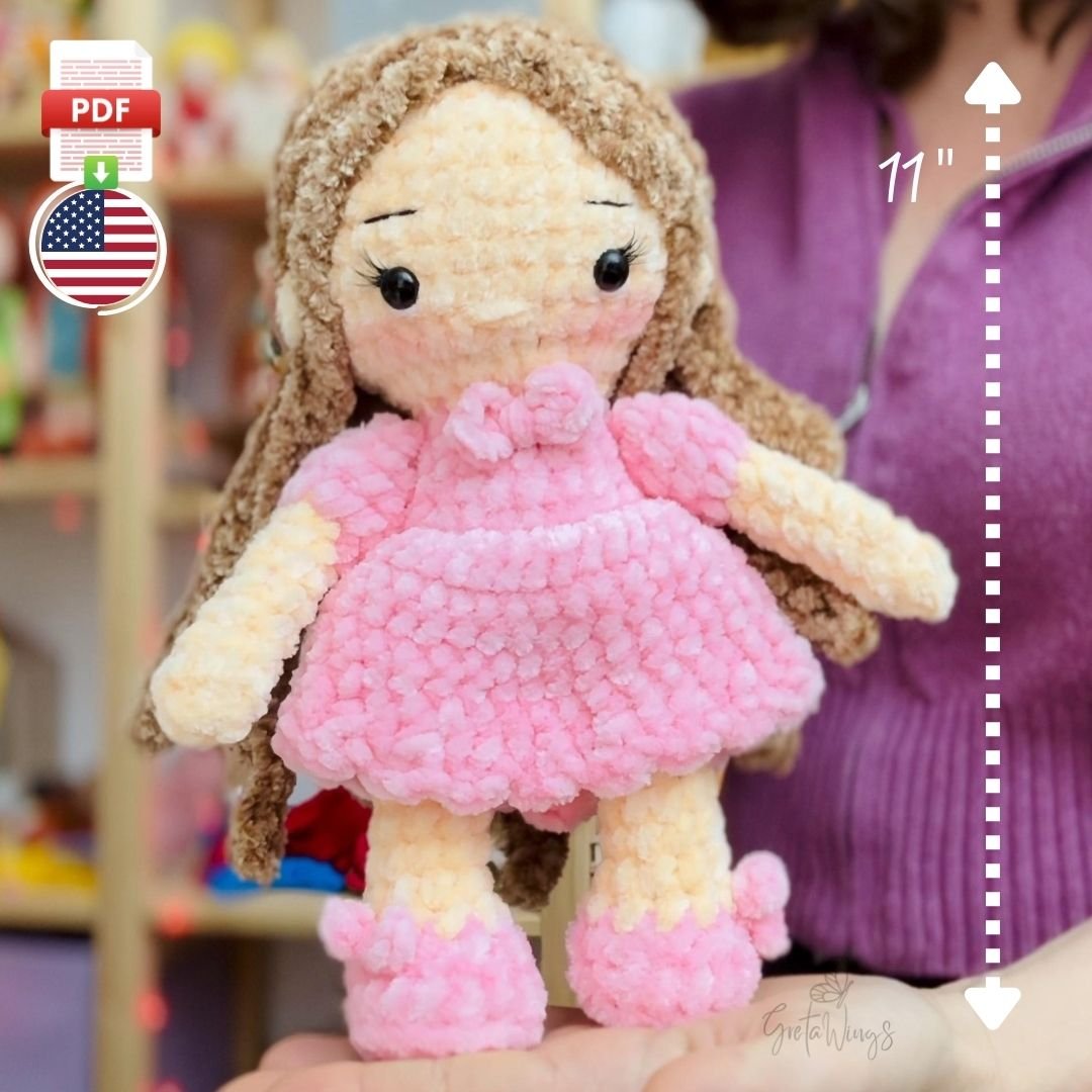 Sully & Rosy Amigurumi Dolls – Detailed Crochet Pattern (PDF) product image (1)