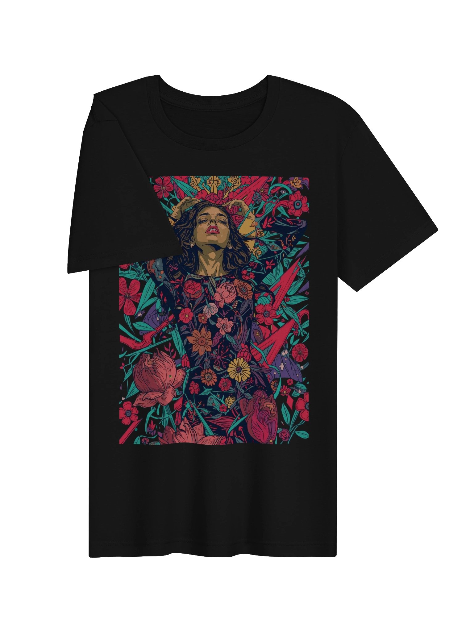 Floral Goddess Illustration Supersoft Tee product image (6)