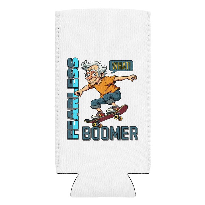 Fearless Boomer Skateboarding Coozie product image (1)