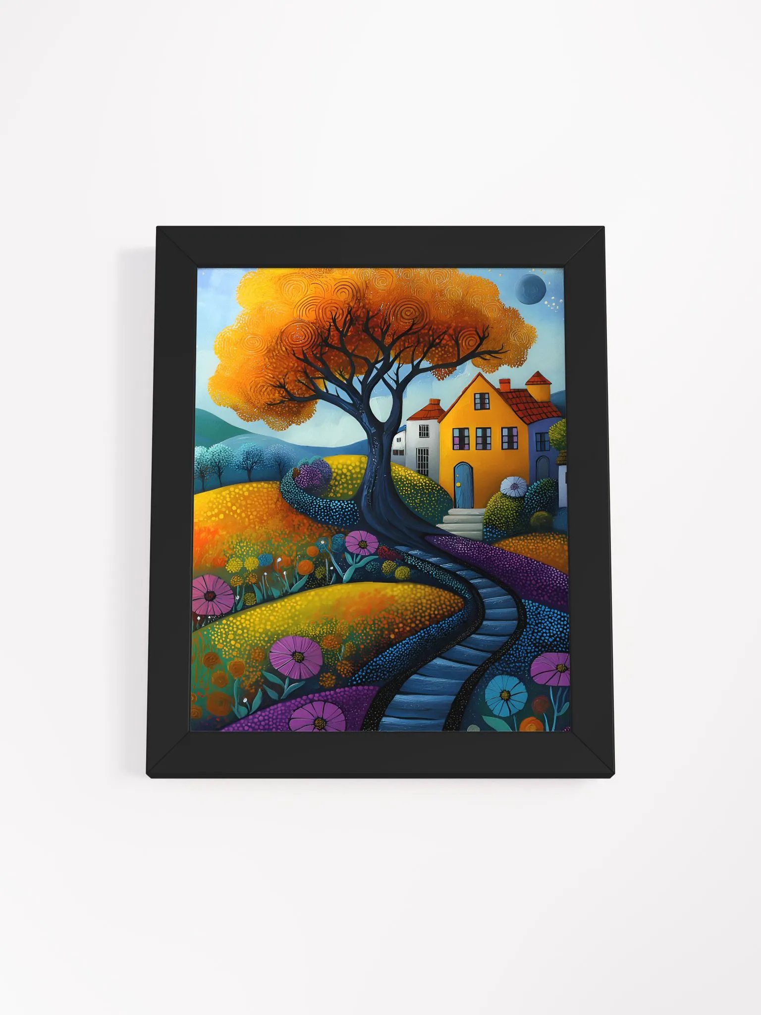 Framed wall art, titled 