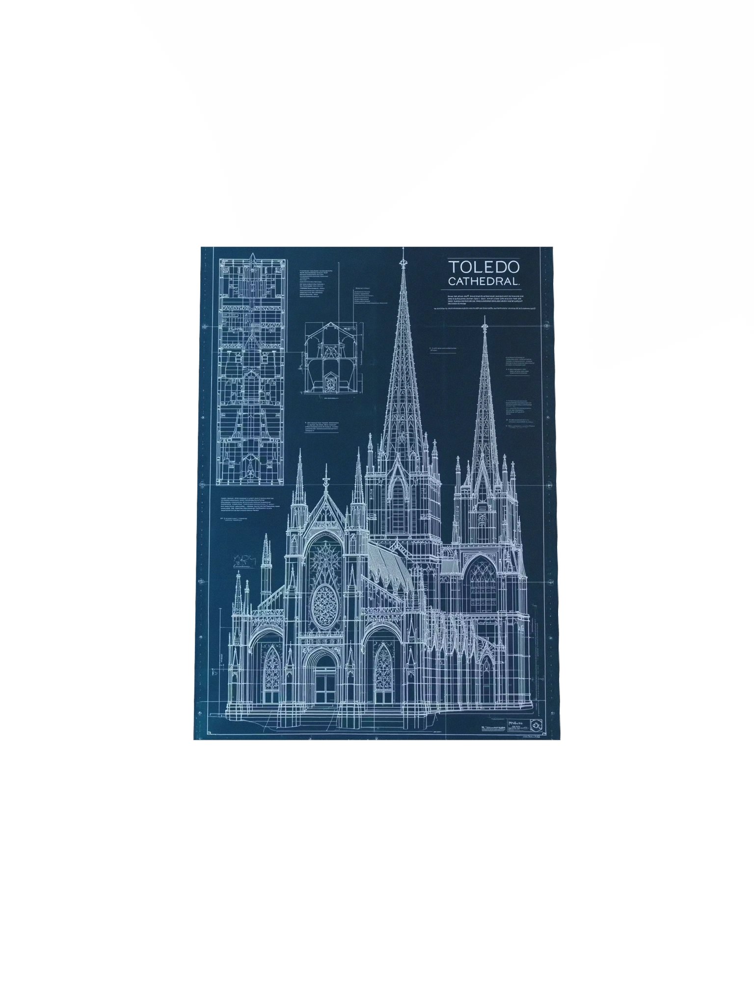 Toledo Cathedral: Primate of Spain Architectural Blueprint (Gothic Masterpiece) product image (28)