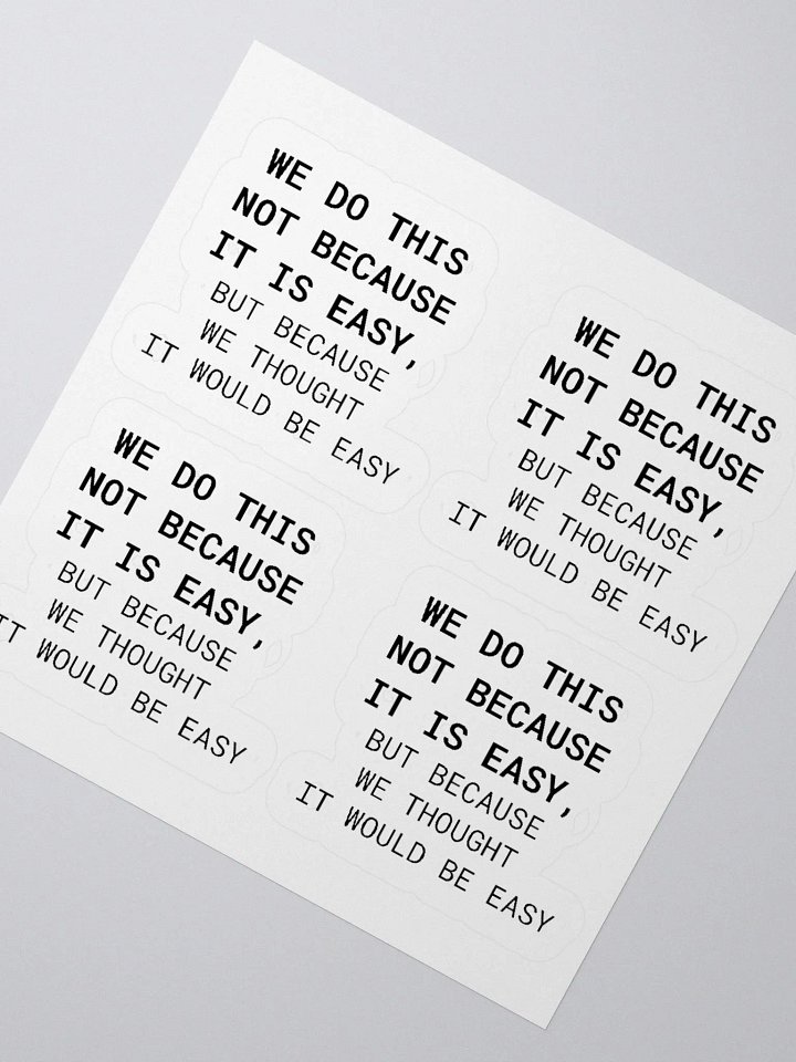WE DO THIS - STICKER product image (1)