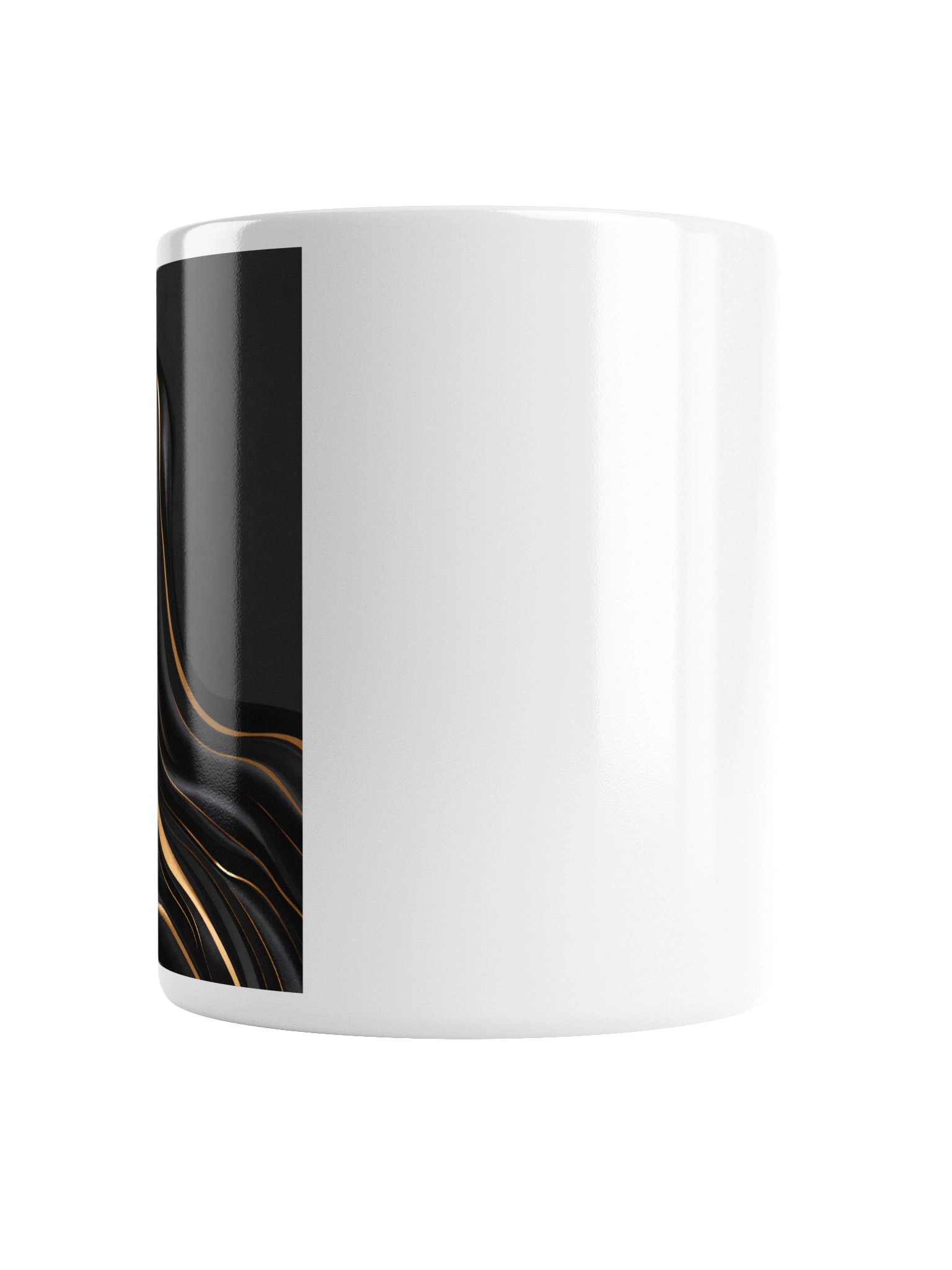 Midnight Gold Flow Ceramic Mug – Luxury Black & Gold Coffee Cup for Home & Office 11 oz product image (2)