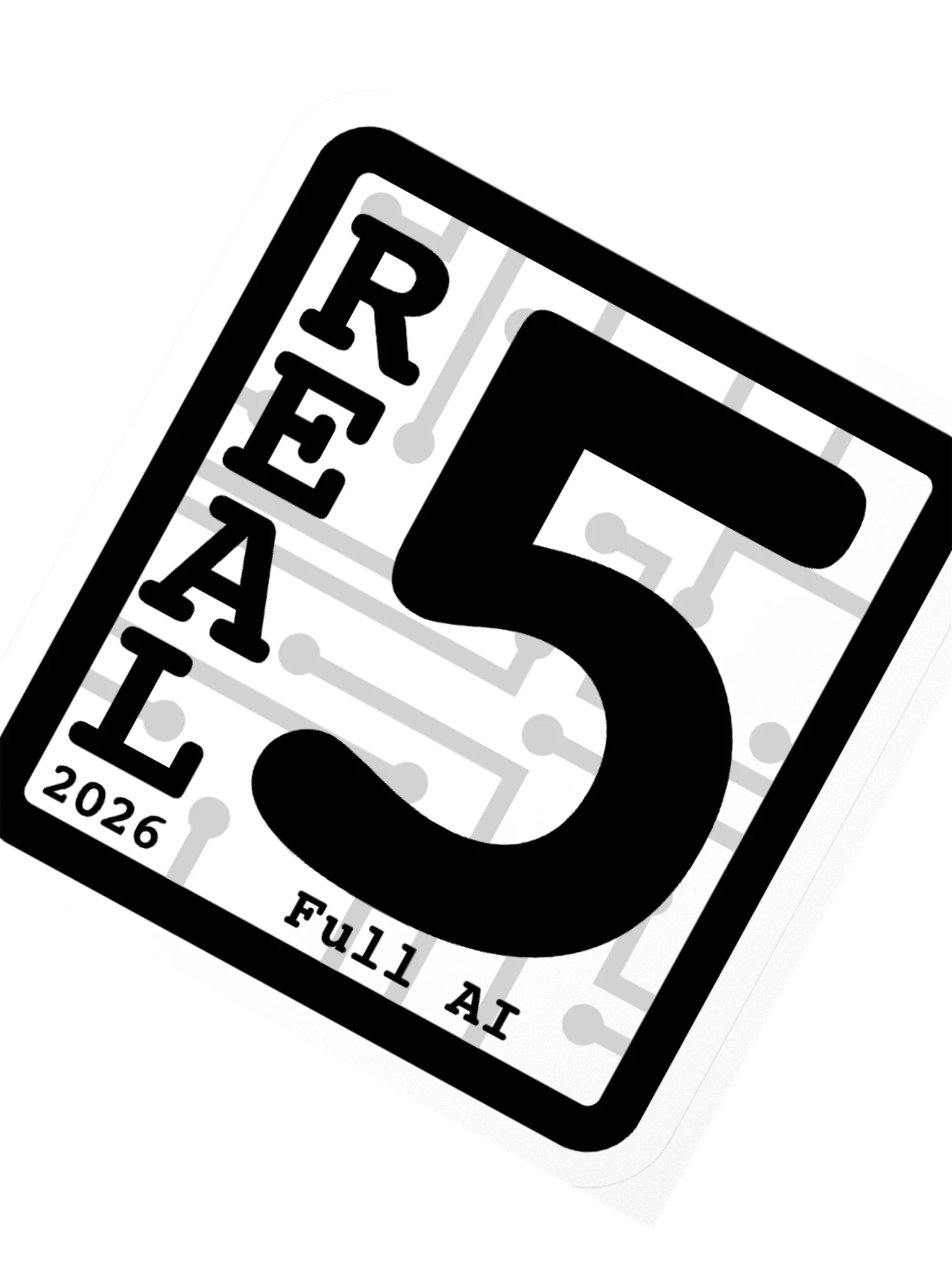 REAL 5 Sticker product image (2)