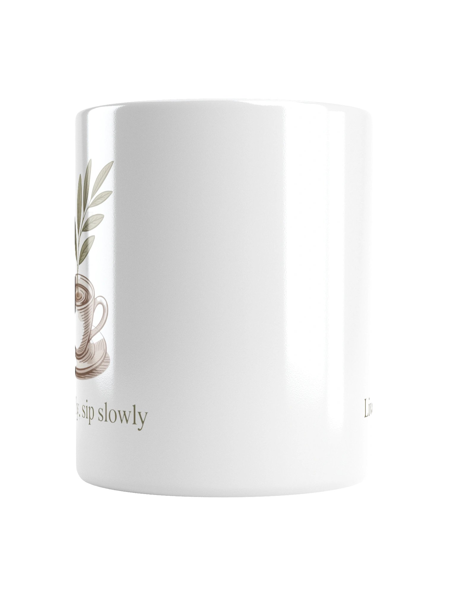 Live Simply Sip Slowly Coffee Mug – Calm Morning Design product image (2)